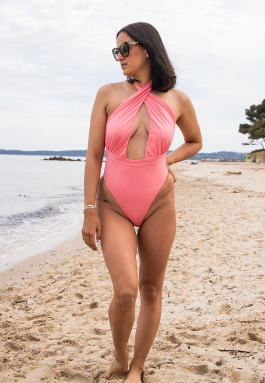 Maillot de bain une pièce OïA rose
