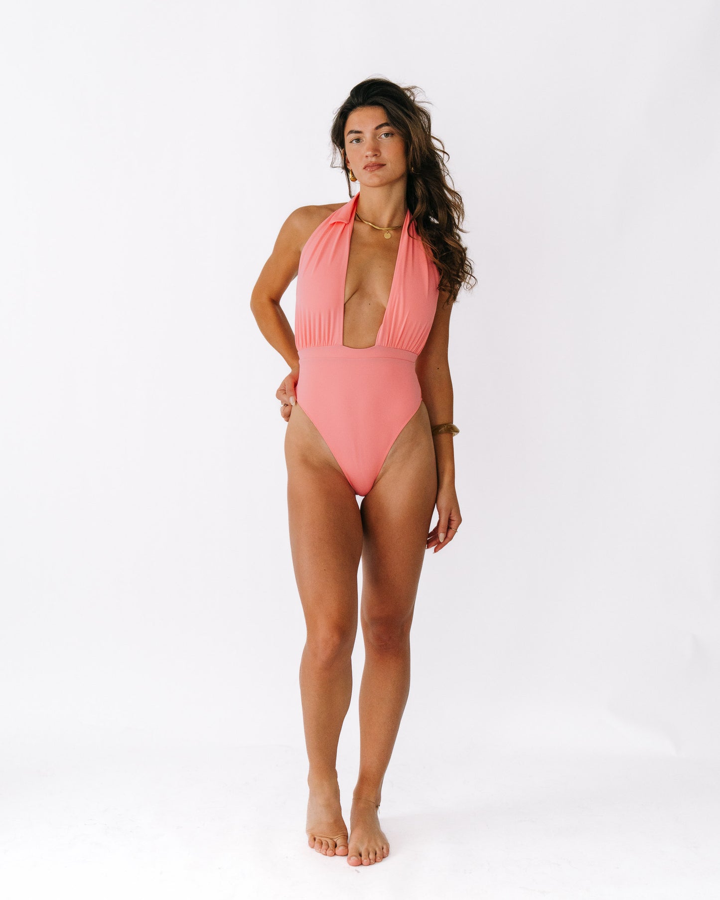 Maillot de bain une pièce OïA rose