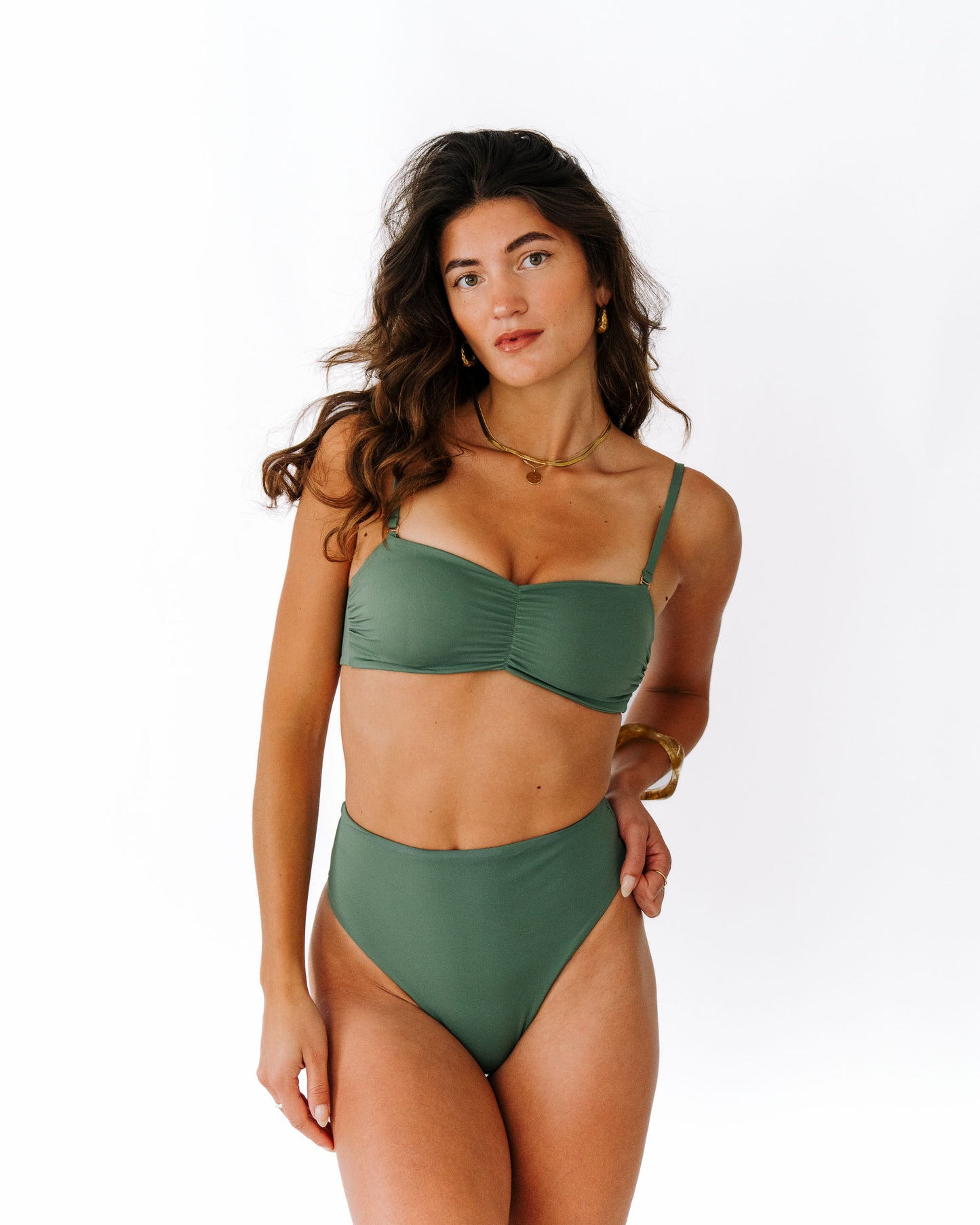 Haut de maillot de bain HIRI kaki