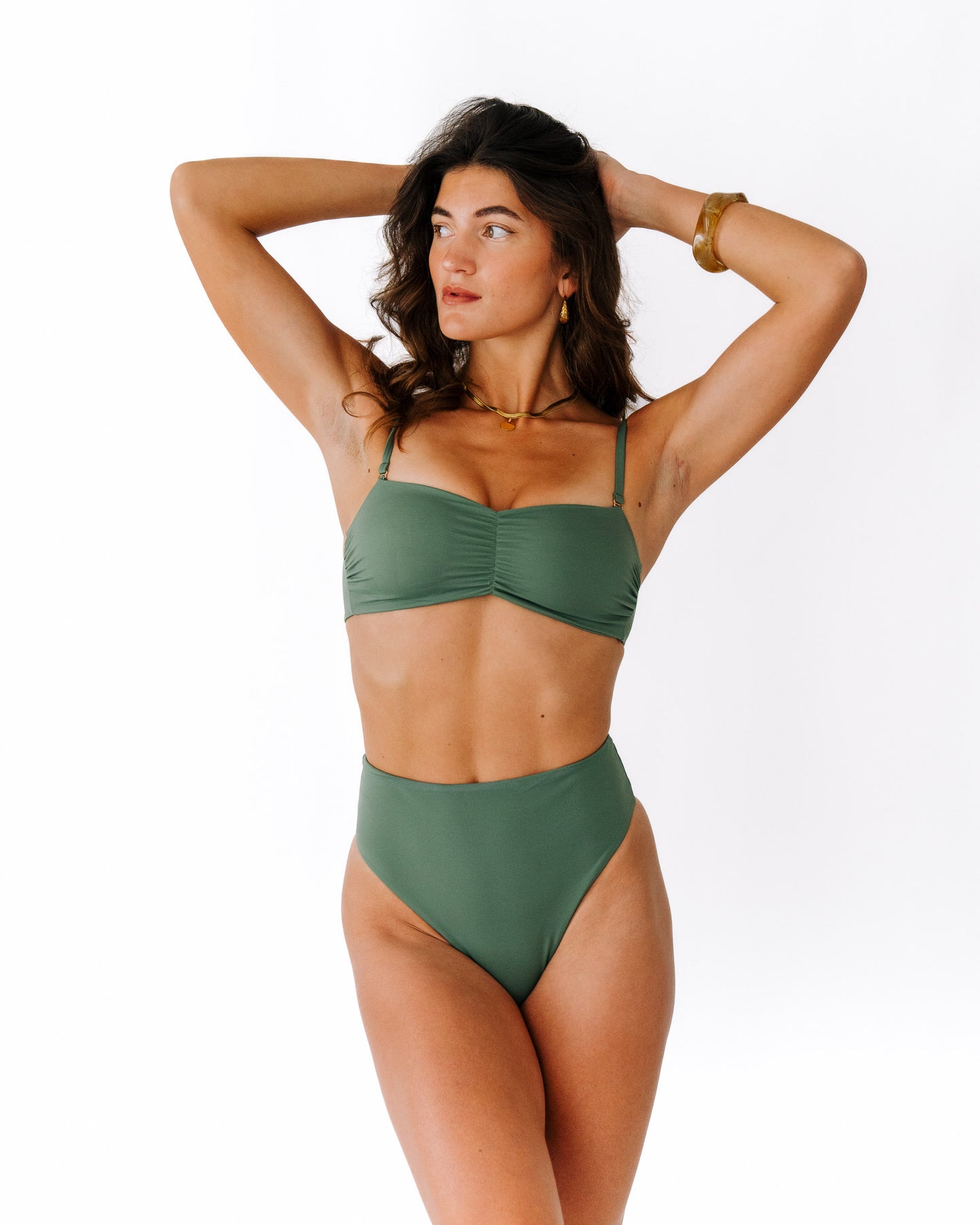 Haut de maillot de bain HIRI kaki